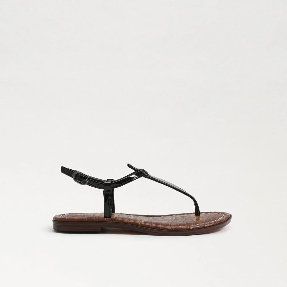 Sam Edelman Gigi Kids Black Patent Sandals Size 4